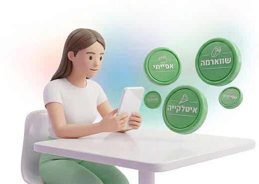 מערכת קיוסקים ואפליקציה למתחמי מזון