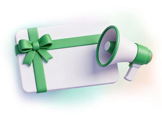 מגאפון וגיפט קארד דיגיטלי