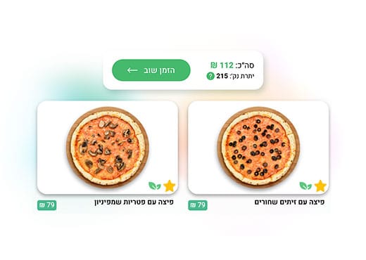 מערכת הזמנות לפיצריה