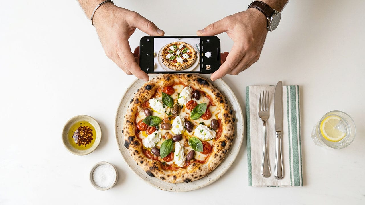 איך לצלם נכון מנות למסעדות